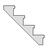 Laske koot ja määrät materiaalien suoraan konkreettisia Monoliittinen portaat.