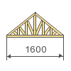 Výpočet trojuholníkové drevené krovy.