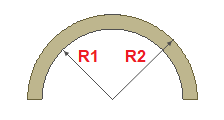 Calcolo dell'arco del segmento.