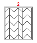 Berekkening fan finster metalen lattices