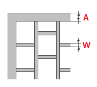 Cálculo de barras de metal nas janelas